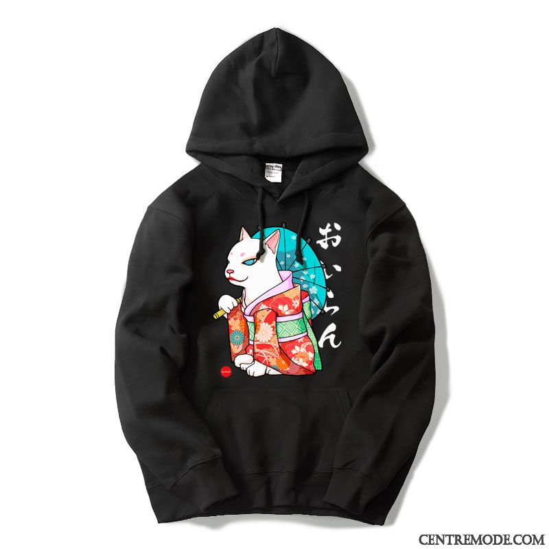 Sweat À Capuche Femme Hoodies Fantaisie Printemps Hiver Épaissir Baggy Gris