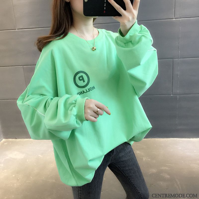 Sweat À Capuche Femme L'automne Hoodies Tendance Manteau Graisse Une Veste Rouge Violet Vert