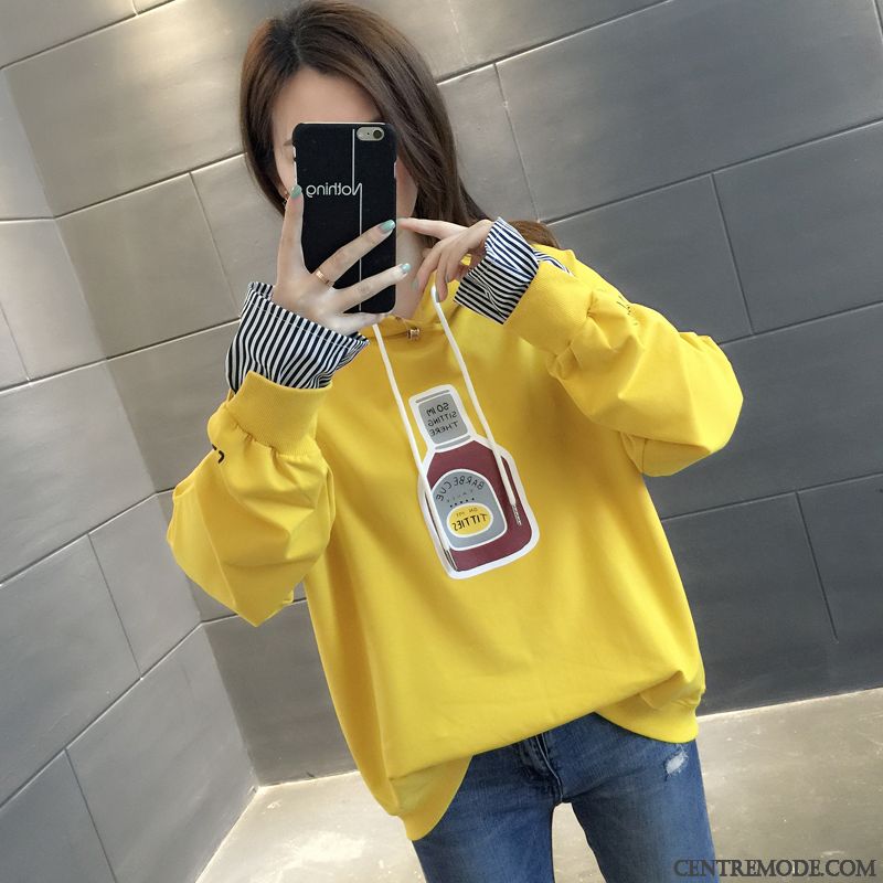 Sweat À Capuche Femme Manteau Hoodies Deux-pièces Une Veste Tendance Mince Rouge