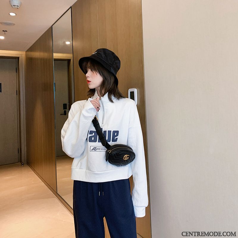 Sweat À Capuche Femme Manteau Légère Hoodies Une Veste L'automne Col Haut Jaune