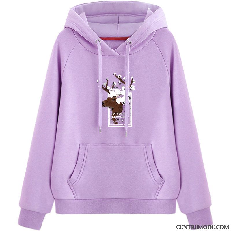 Sweat À Capuche Femme Plus De Velours Hoodies Longues L'automne Ultra Hiver Rose Vert