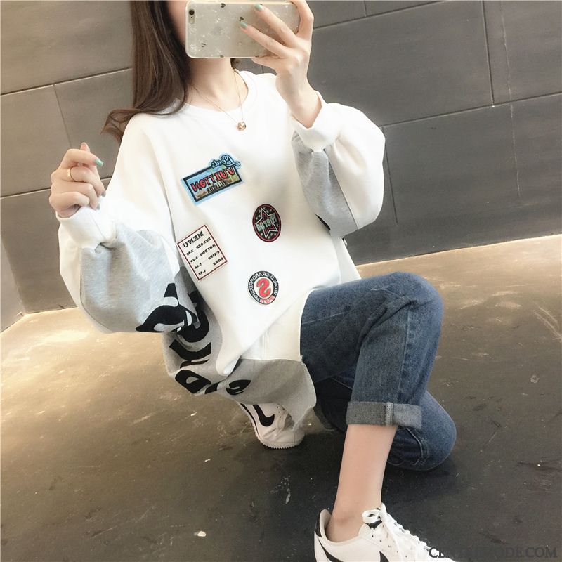 Sweat À Capuche Femme Tendance Baggy Une Veste Ultra Pullovers Hoodies Gris