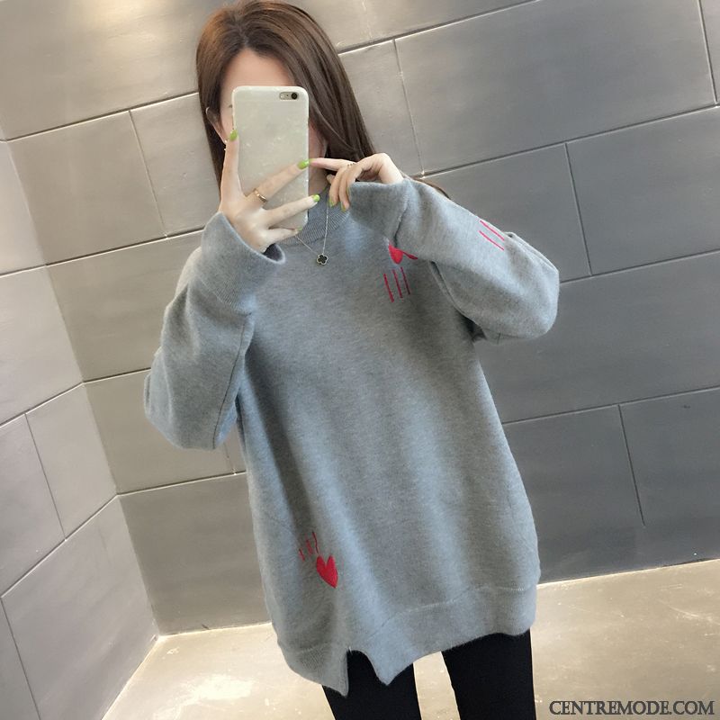 Sweat À Capuche Femme Tendance Mode L'automne Baggy Une Veste Hiver Blanc Rouge