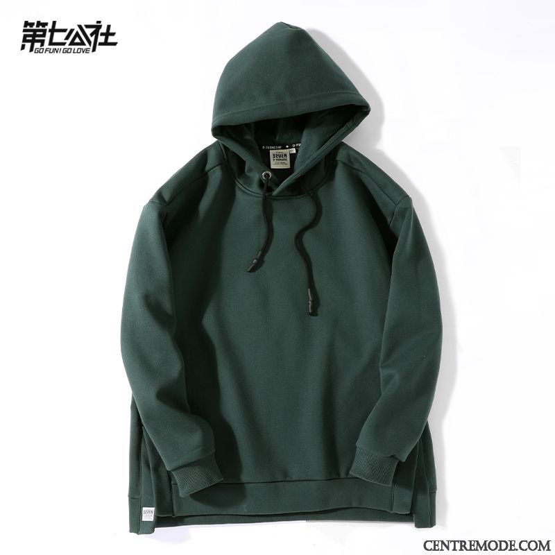 Sweat À Capuche Femme Une Veste Fantaisie Tendance L'automne Hoodies Épaissir Vert