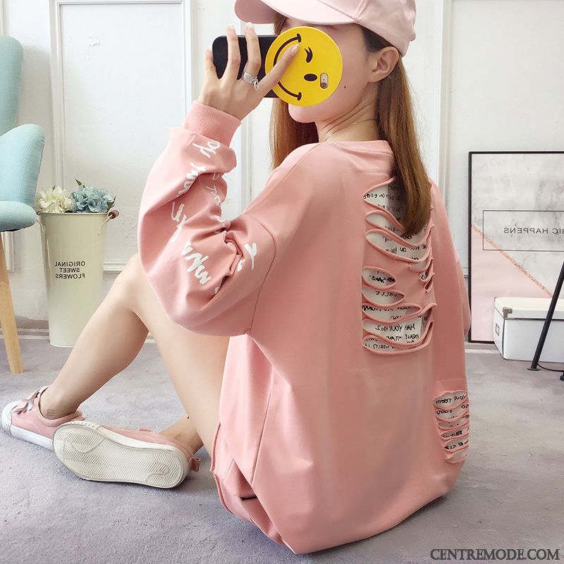 Sweat À Capuche Femme Étudiant Manteau Hoodies Baggy Légère L'automne Jaune