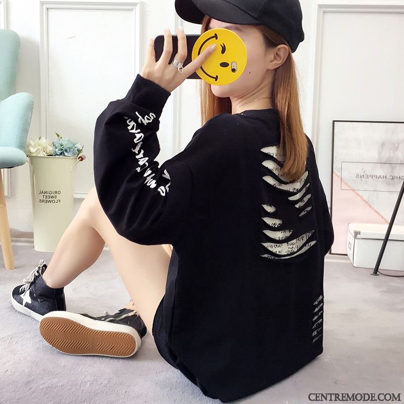 Sweat À Capuche Femme Étudiant Manteau Hoodies Baggy Légère L'automne Jaune