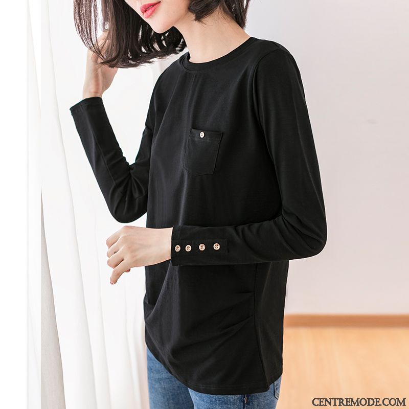T-shirts Femme Coton Chemise En Bas Graisse Baggy T-shirt Long Grande Taille Rouge Violet
