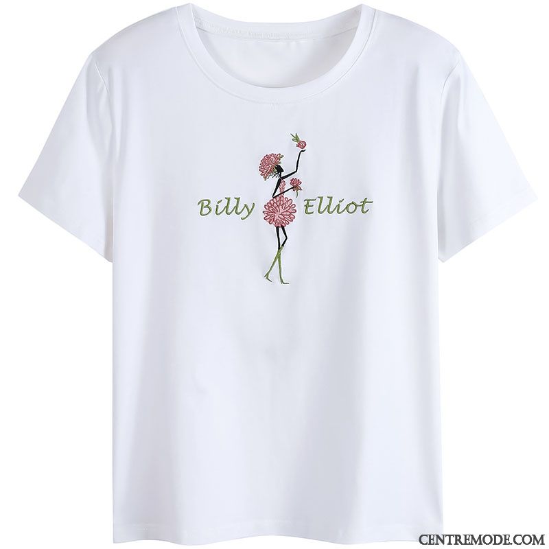 T-shirts Femme Courte Une Veste L'automne Grande Taille Baggy Été Blanc Vert
