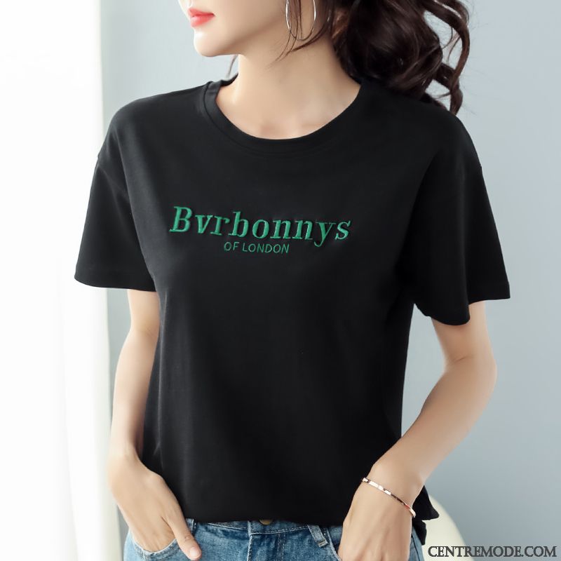 T-shirts Femme Tendance Court Été Une Veste Courte Ultra Rouge Vert