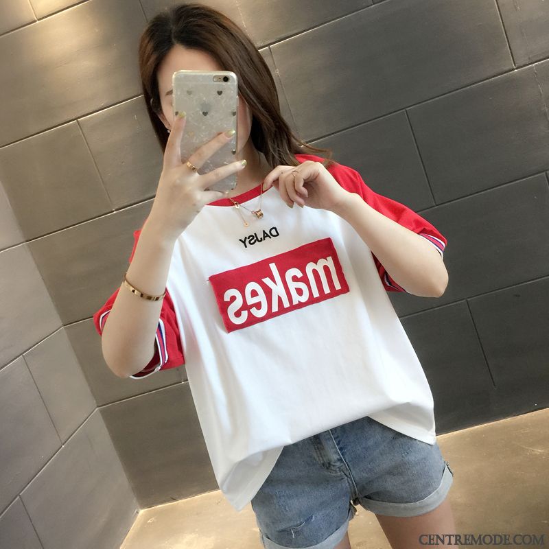 T-shirts Femme Une Veste Courte Baggy Tendance Ultra Été Blanc