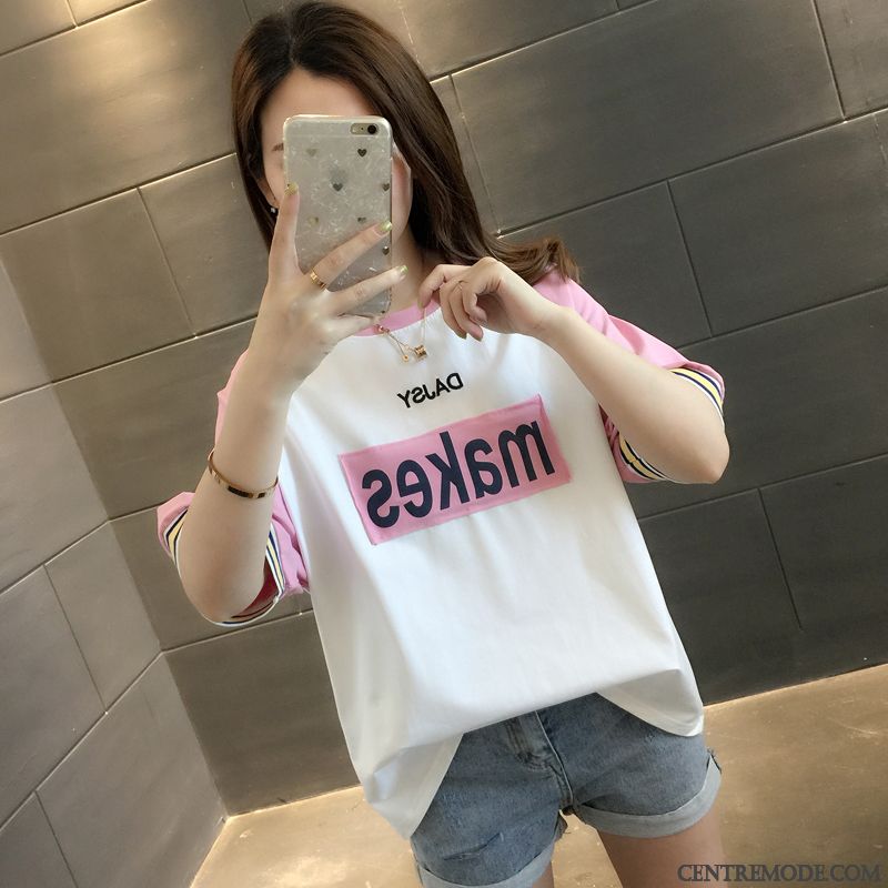 T-shirts Femme Une Veste Courte Baggy Tendance Ultra Été Blanc