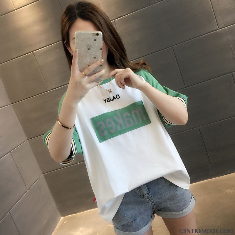 T-shirts Femme Une Veste Courte Baggy Tendance Ultra Été Blanc