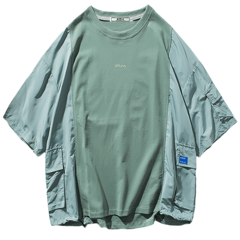 T-shirts Homme Courte Baggy Manche Marque De Tendance Col Rond Été Noir
