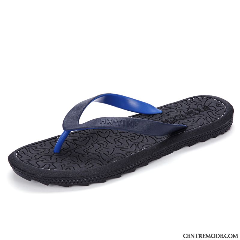 Tongs Homme Antidérapant Plage Décontractée Grande Taille Tongs Chaussons Tendance Brun