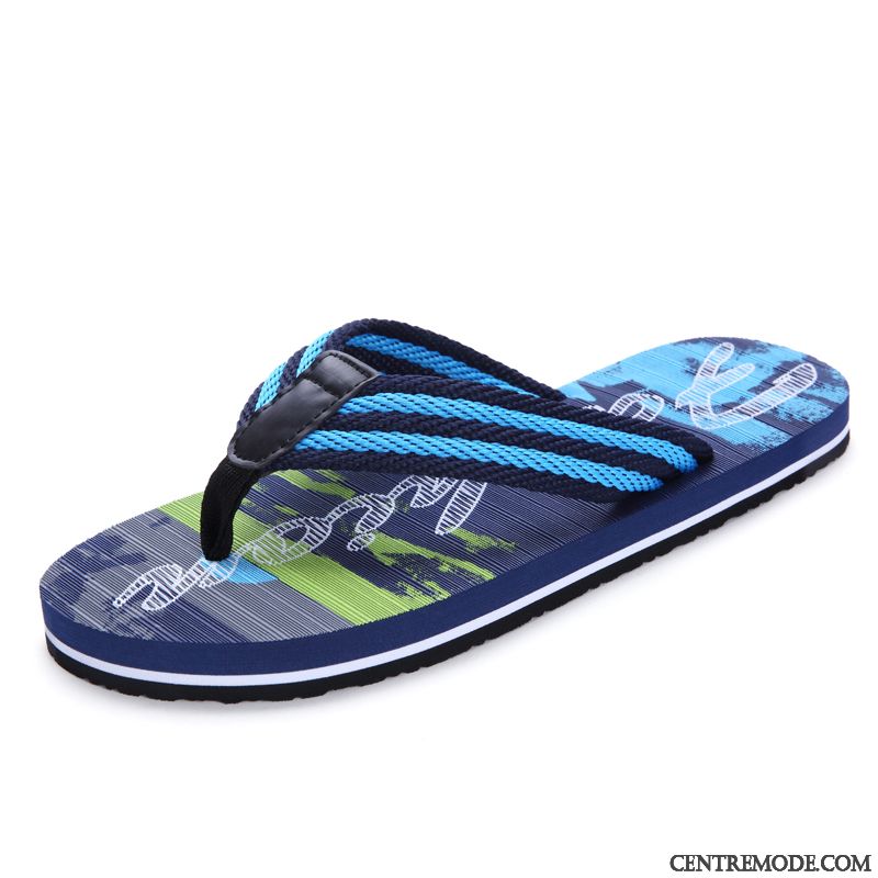 Tongs Homme Antidérapant Plage Décontractée Grande Taille Tongs Chaussons Tendance Brun