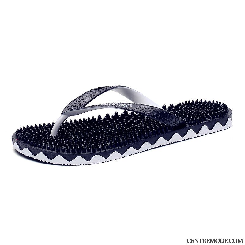 Tongs Homme Décontractée Antidérapant Porter Imperméable Tongs Chaussons Ultra Bleu