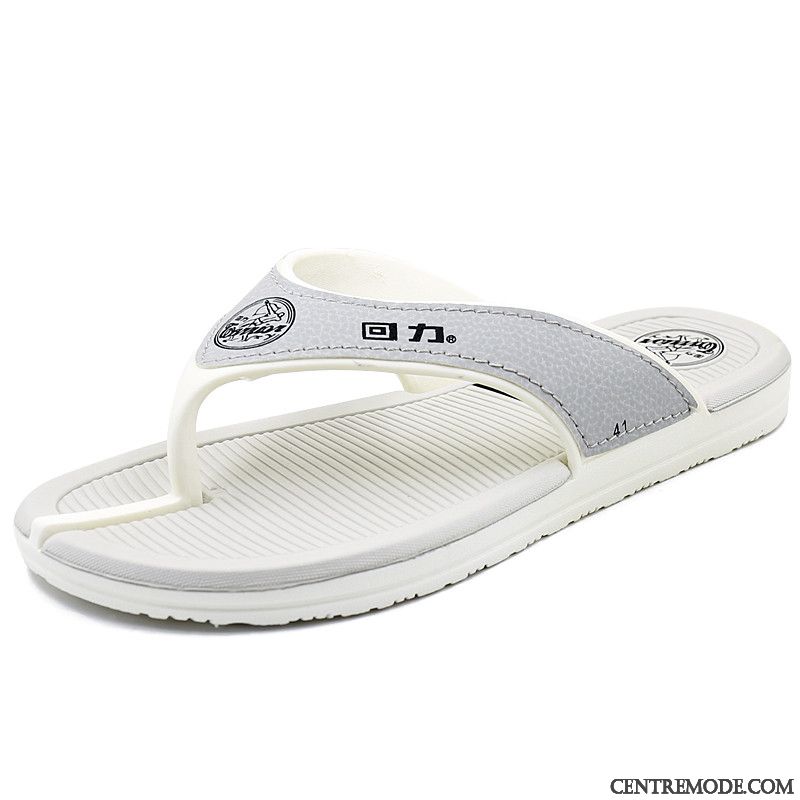 Tongs Homme Femme Antidérapant De Maison Plage Tongs Chaussons Décontractée Bleu Foncé