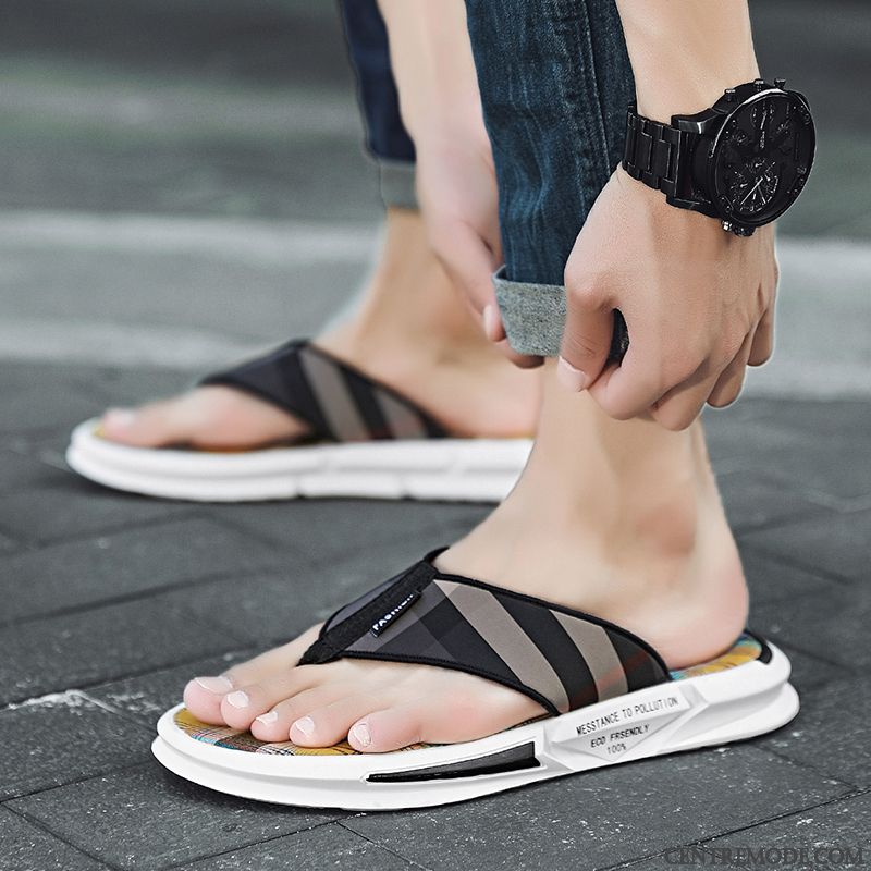 Tongs Homme Mode Sandales Plage Personnalité Tendance Tongs Chaussons