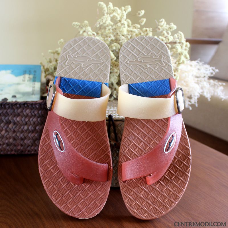 Tongs Homme Personnalité Mode Sandales Plage Livraison Gratuite Été Bleu