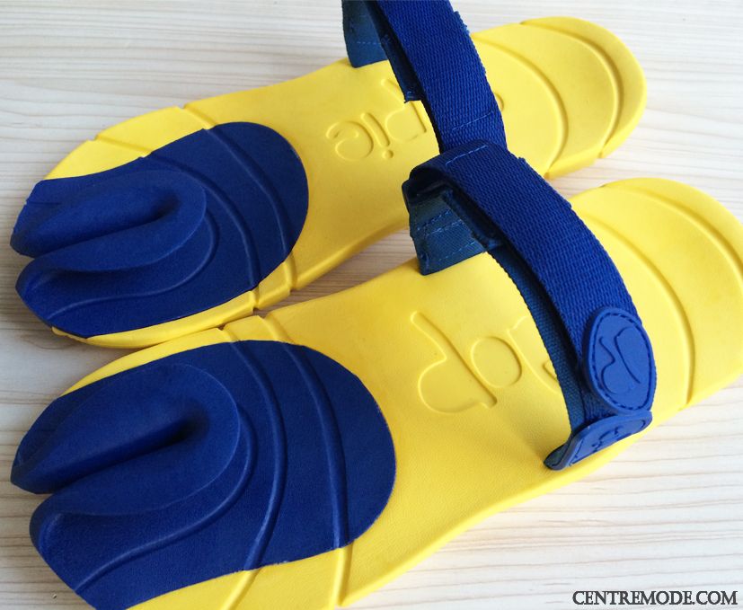 Tongs Homme Plage Citron En Cuir Tongs Chaussons Été Fantaisie Jaune