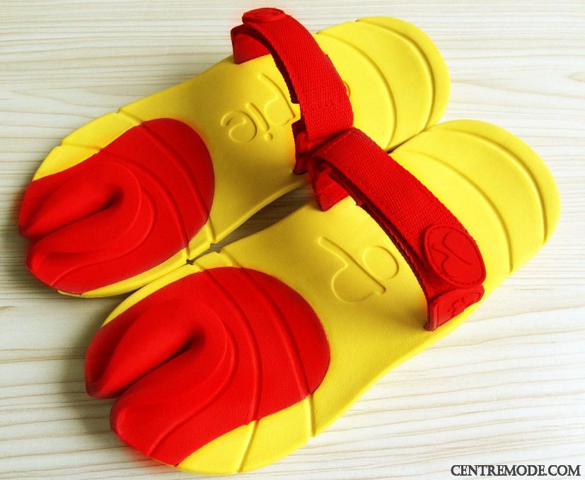 Tongs Homme Plage Citron En Cuir Tongs Chaussons Été Fantaisie Jaune