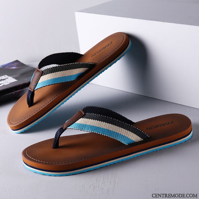 Tongs Homme Plage Tendance Outwear Été Antidérapant Semelle Doux