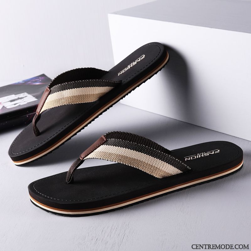 Tongs Homme Plage Tendance Outwear Été Antidérapant Semelle Doux