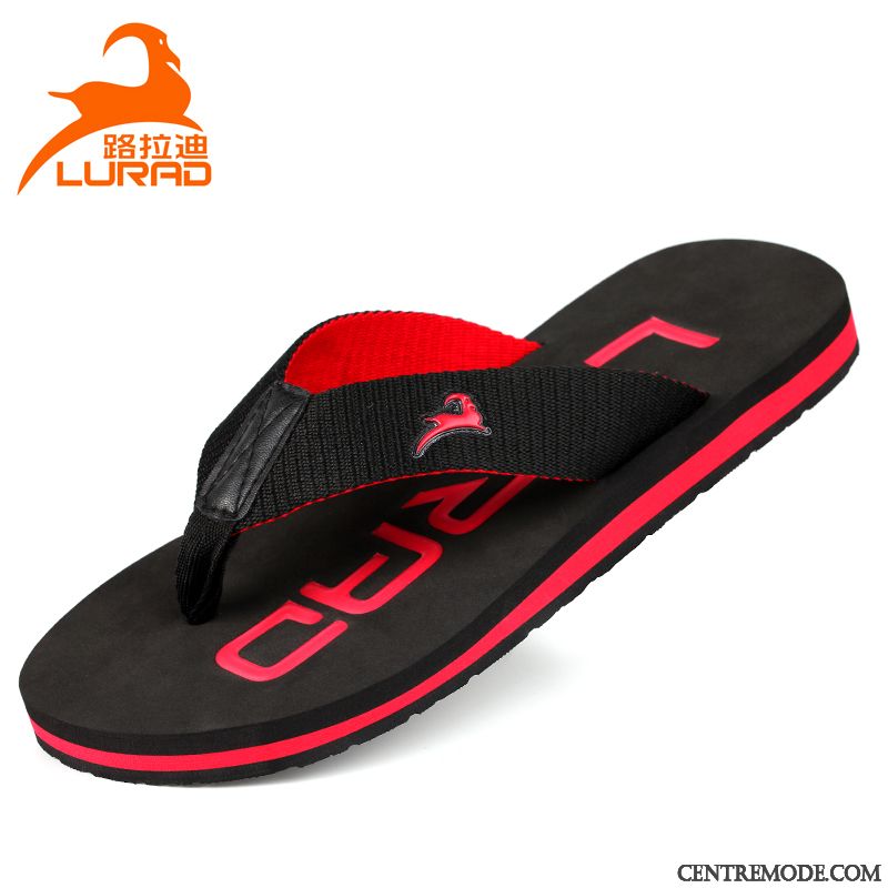 Tongs Homme Sandales Antidérapant Flats Tendance Plage Été Bleu