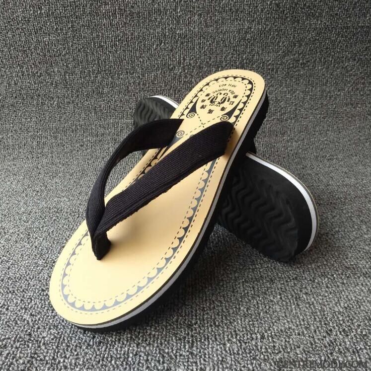 Tongs Homme Tongs Chaussons Femme Plage Été Fantaisie Étudiant Rouge