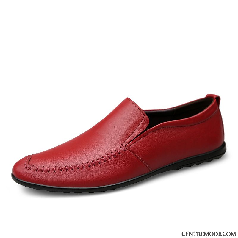 Vente Chaussure Homme, Mocassin Homme Rose Bronzage Vert Jaunâtre