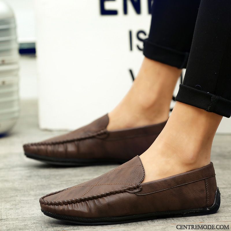Vente Chaussure Homme Rose Choquant Mauve, Mocassin Vernis Homme