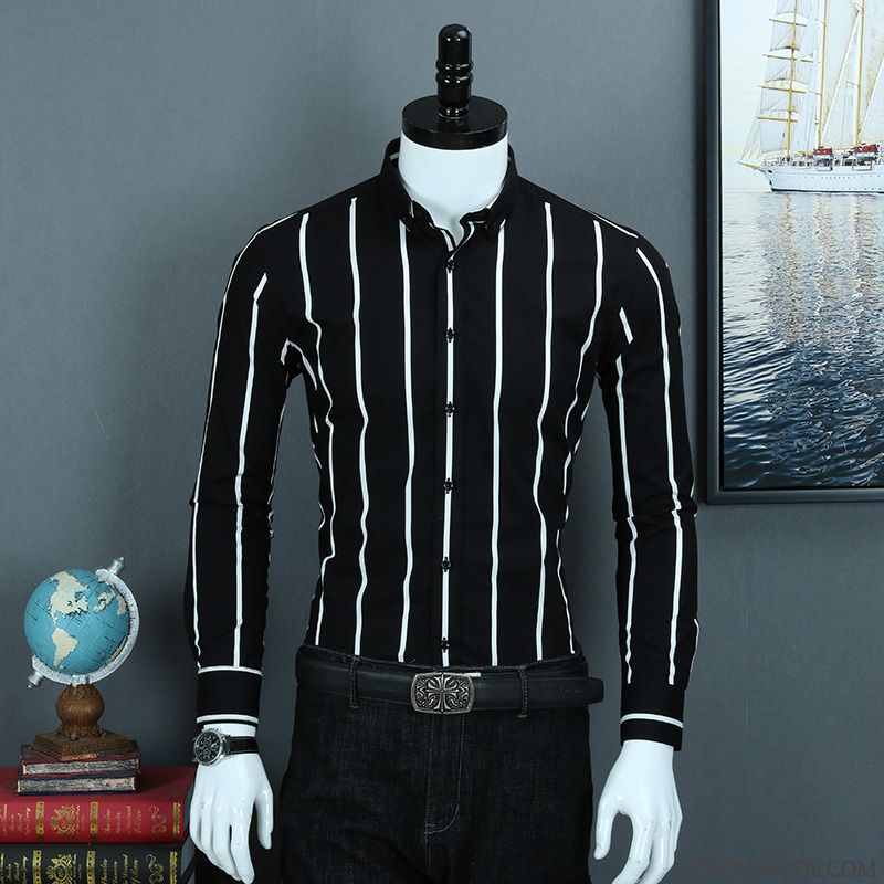 Vente Chemise Homme Pas Cher, Chemise Homme Noir Et Rouge Seagreen Blanc