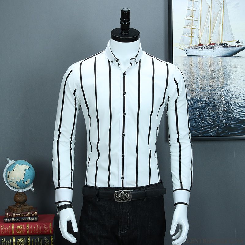 Vente Chemise Homme Pas Cher, Chemise Homme Noir Et Rouge Seagreen Blanc