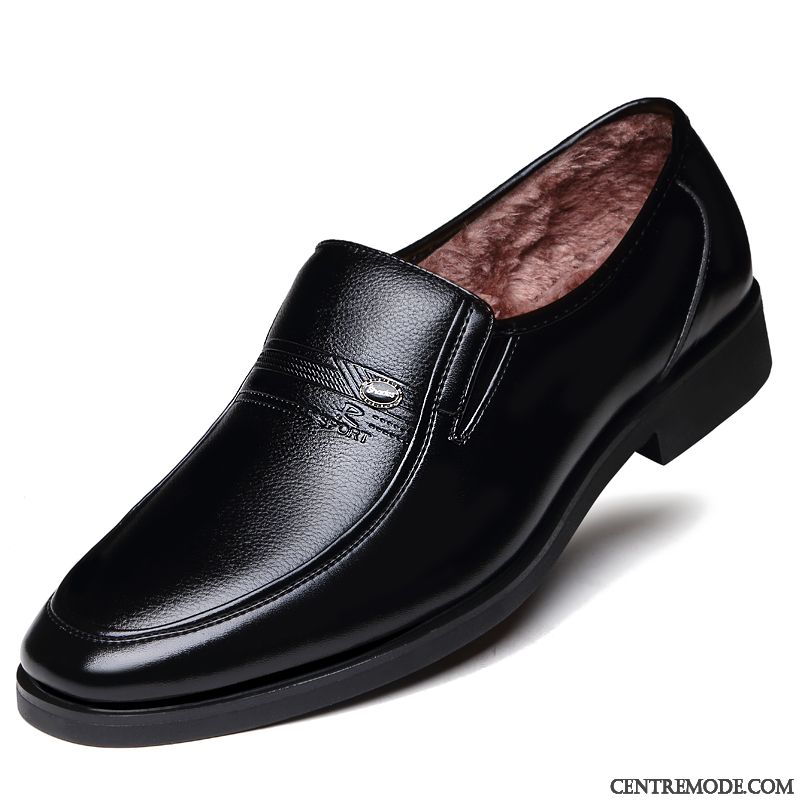 Vente En Ligne Derbies Pas Cher Soldes, Bottines Homme Noir Cuir Marine Blanc