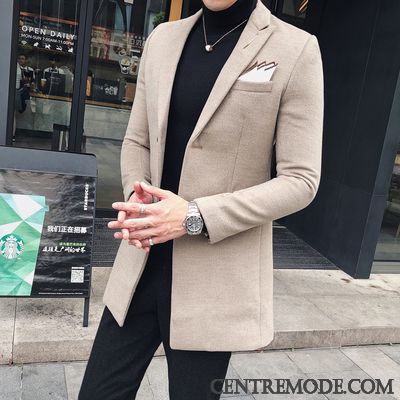 Vente Manteau Hiver, Manteau Homme Matelassée Gris Blanc D'huître