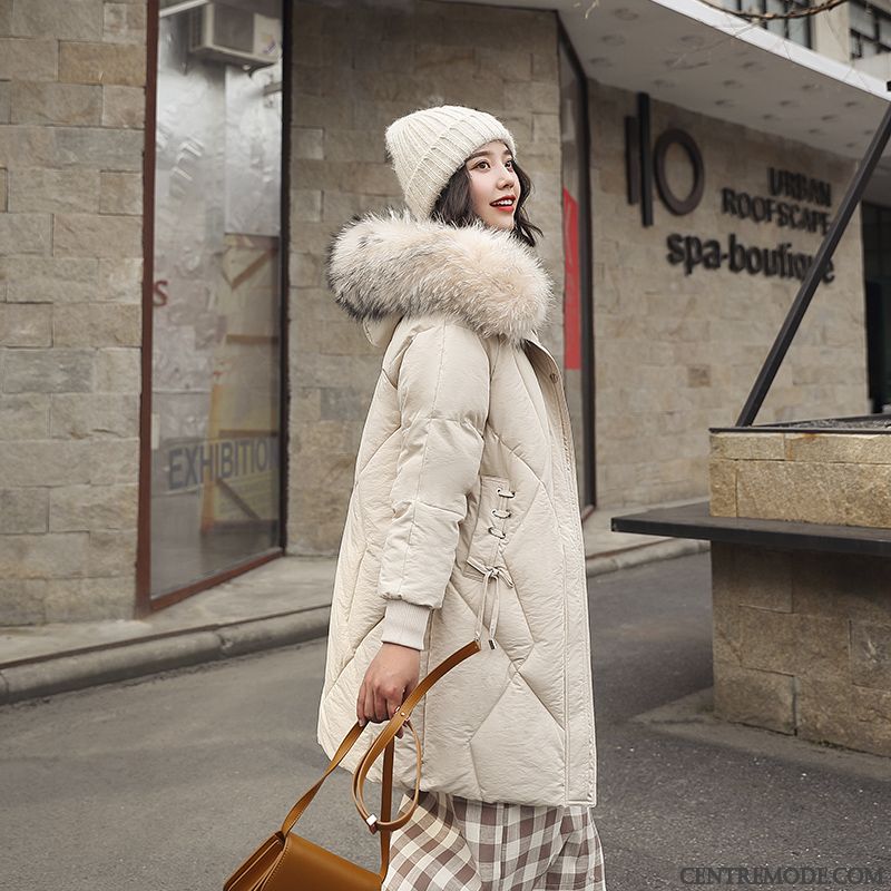 Veste En Coton Femme Matelassée Épaissir Vêtements Matelassé Manteau Tendance Baggy Rouge