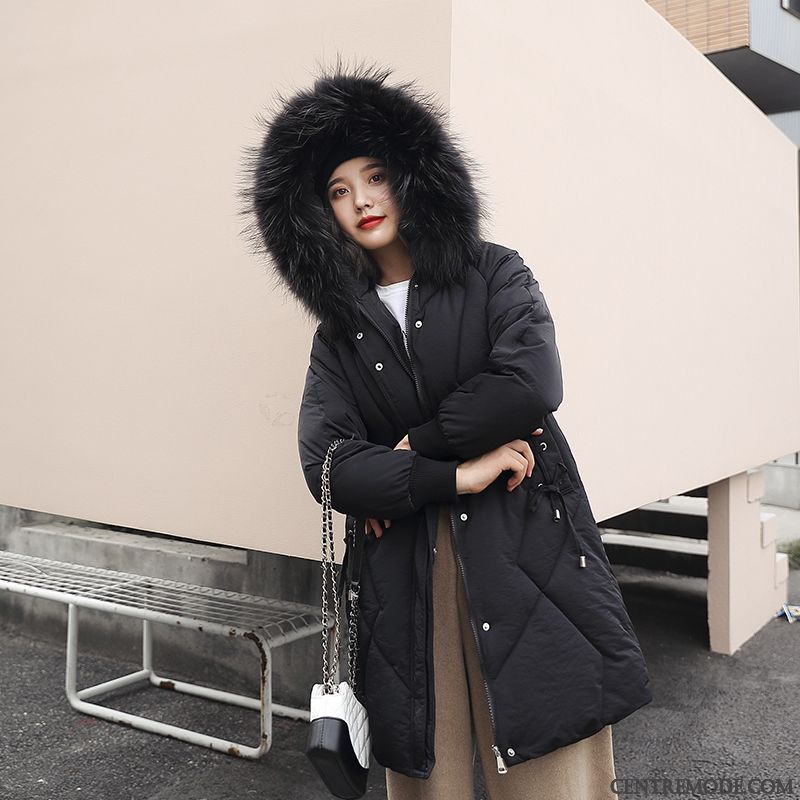 Veste En Coton Femme Matelassée Épaissir Vêtements Matelassé Manteau Tendance Baggy Rouge