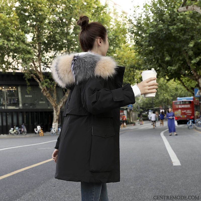 Veste En Coton Femme Personnalité Vêtements Matelassé Hiver Tendance Baggy Élégant Rose