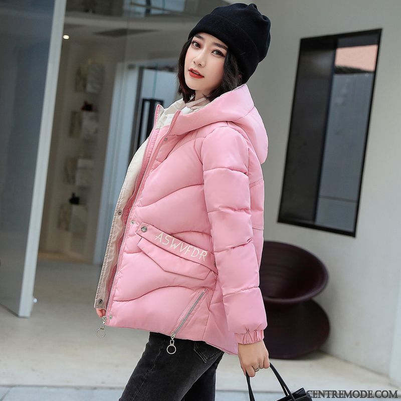 Veste En Coton Femme Vêtements Matelassé Anti-saison Manteau Court Matelassée Hiver Blanc