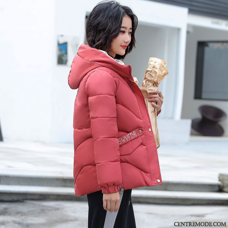 Veste En Coton Femme Vêtements Matelassé Anti-saison Manteau Court Matelassée Hiver Blanc