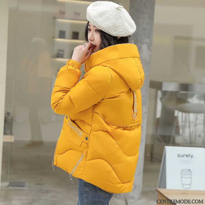 Veste En Coton Femme Vêtements Matelassé Anti-saison Manteau Court Matelassée Hiver Blanc