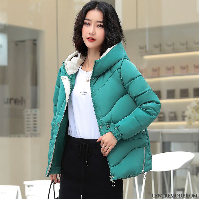 Veste En Coton Femme Vêtements Matelassé Anti-saison Manteau Court Matelassée Hiver Blanc