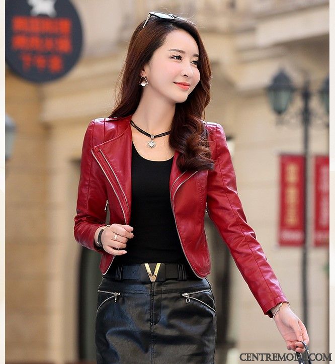 Veste En Jean Femme Sans Col Rose Saumon Kaki, Veste Courte Matelassée Femme