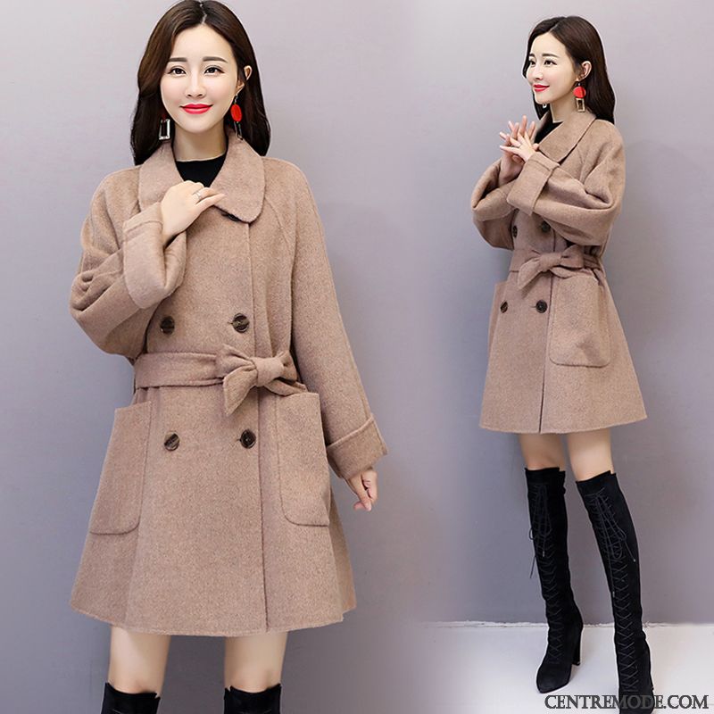Veste Hiver Femme, Manteau Doudoune Longue Femme Hiver Vert Marron