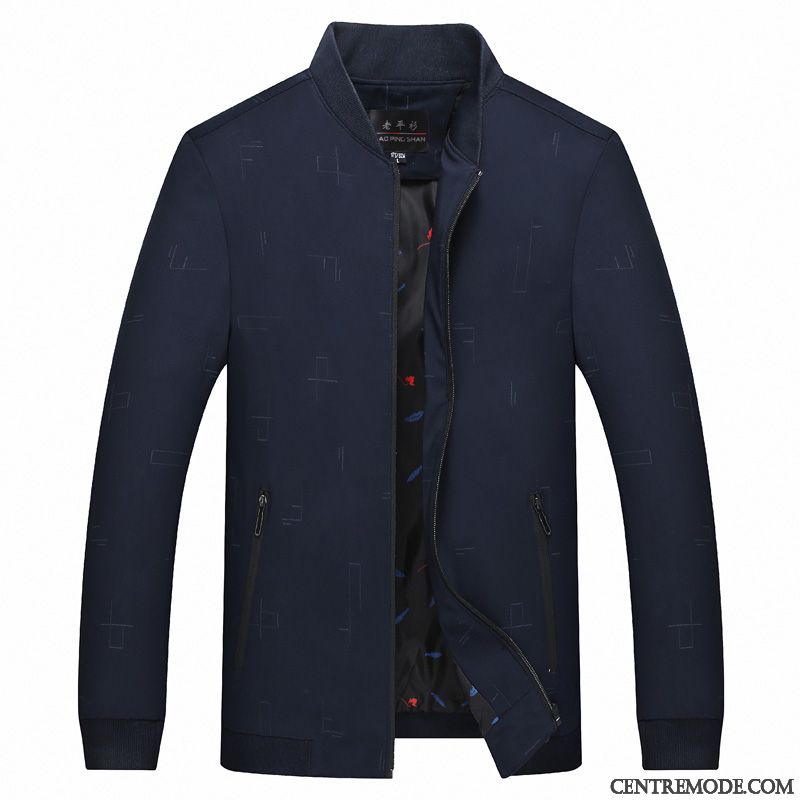 Vestes Homme Manteau Âge Moyen Hiver Épaissir Décontractée L'automne Vert