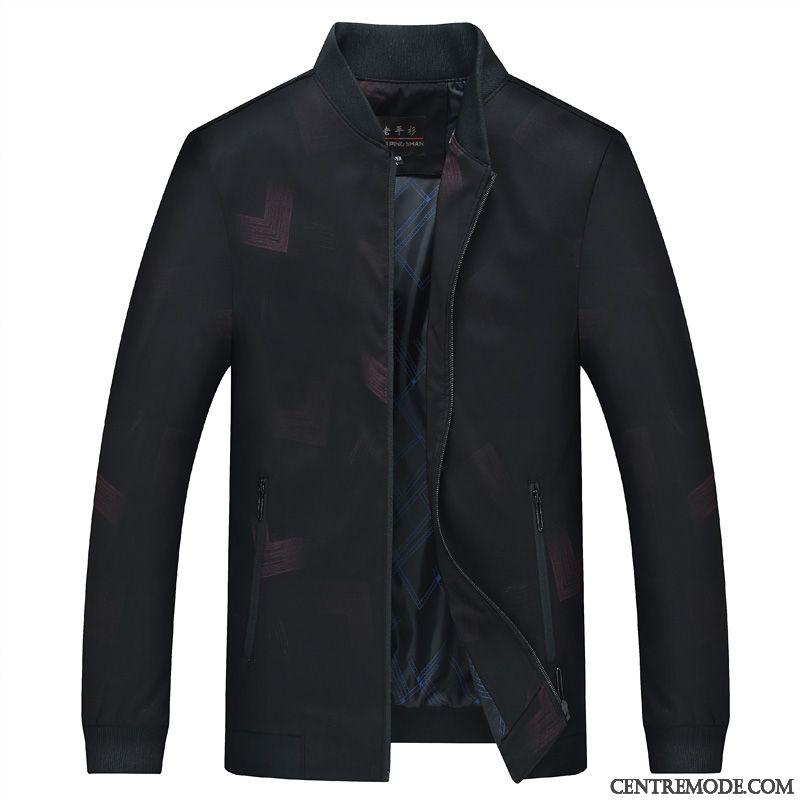 Vestes Homme Manteau Âge Moyen Hiver Épaissir Décontractée L'automne Vert