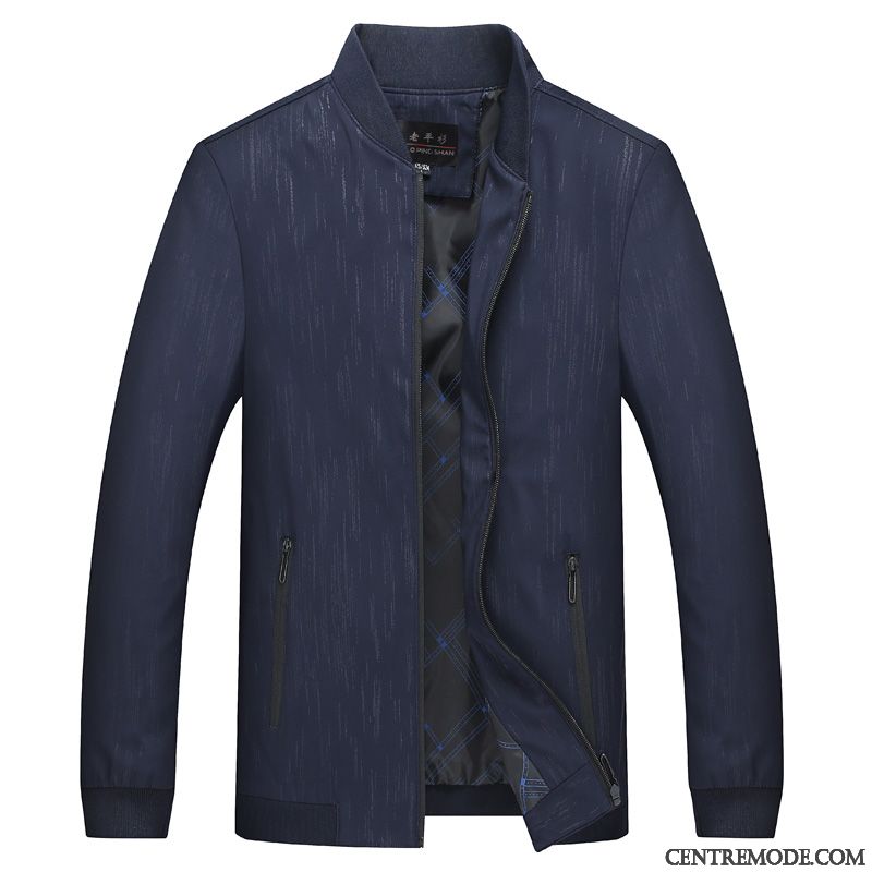 Vestes Homme Manteau Âge Moyen Hiver Épaissir Décontractée L'automne Vert