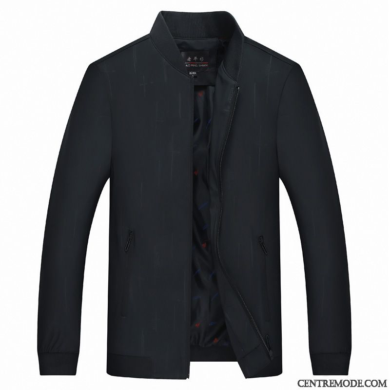 Vestes Homme Manteau Âge Moyen Hiver Épaissir Décontractée L'automne Vert