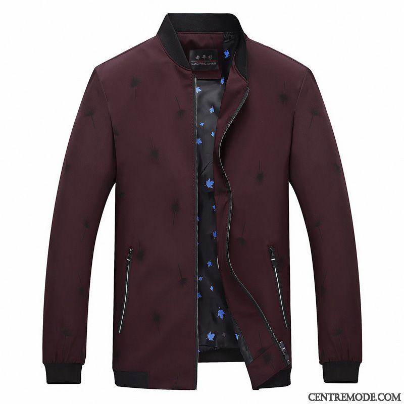 Vestes Homme Manteau Âge Moyen Hiver Épaissir Décontractée L'automne Vert