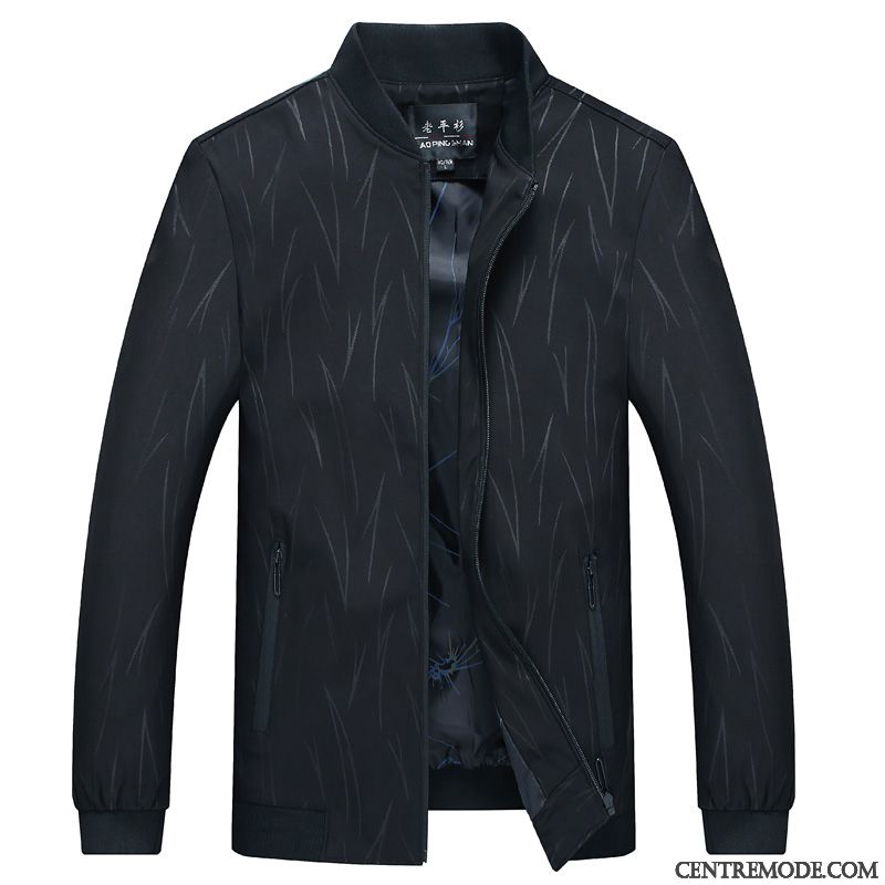Vestes Homme Manteau Âge Moyen Hiver Épaissir Décontractée L'automne Vert